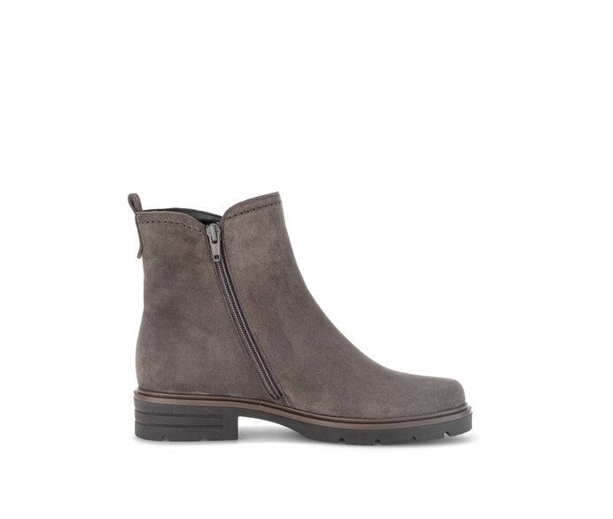 Gabor Damen  Sportliche Stiefelette Grau - Rauleder