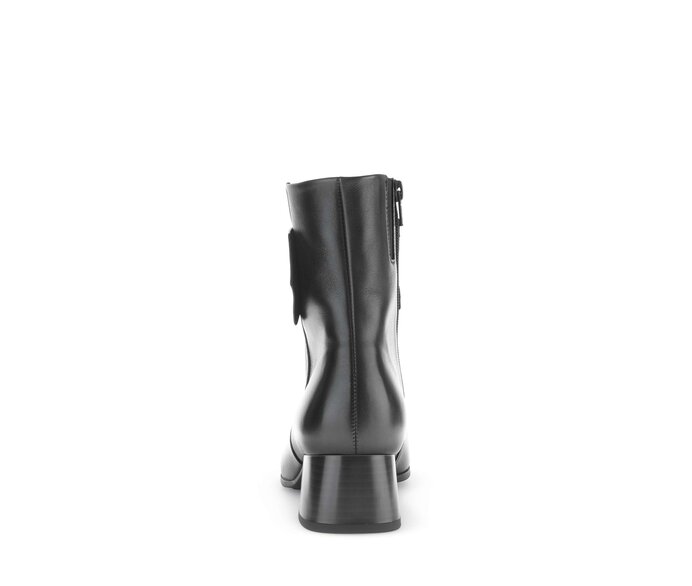 Gabor Damen  Elegante Stiefelette Schwarz - Glattleder
