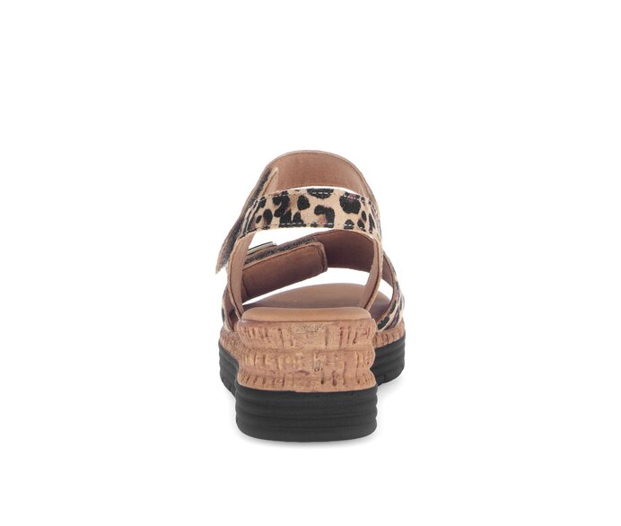 Gabor Damen  Riemchensandale Beige - Effektleder