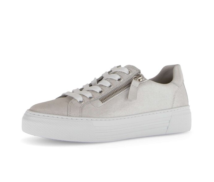 Gabor Damen  Sneaker Low Weiß - Effektleder