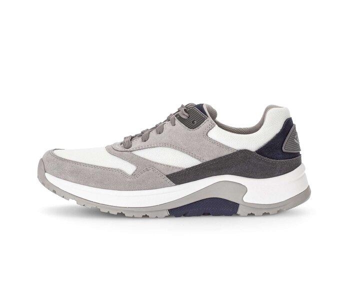 Gabor Herren Rollingsoft Sneaker Low Grau - Materialmix Leder/Textil