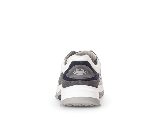 Gabor Herren Rollingsoft Sneaker Low Grau - Materialmix Leder/Textil