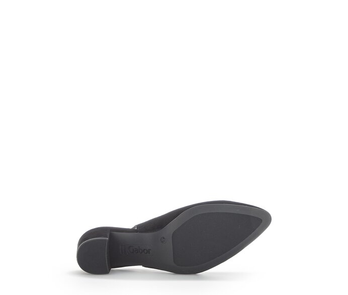 Gabor Damen  Slingpumps Schwarz - Rauleder