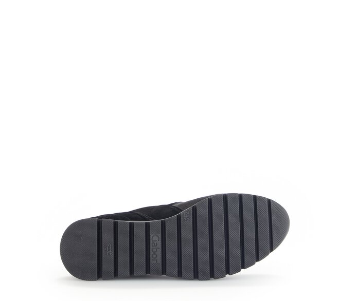 Gabor Damen  Sportliche Stiefelette Schwarz - Materialmix Leder