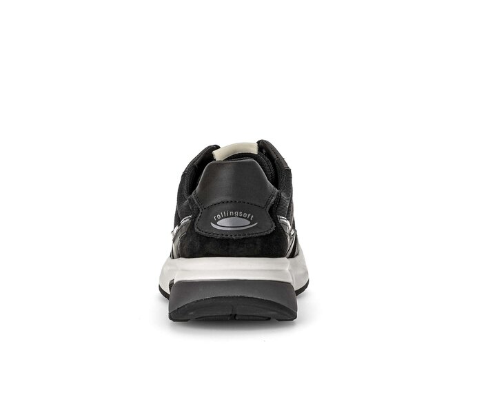 Gabor Damen  Sneaker Low Schwarz - Materialmix Leder/Lederimitat