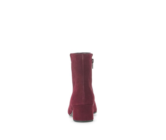 Gabor Damen  Elegante Stiefelette Rot - Rauleder
