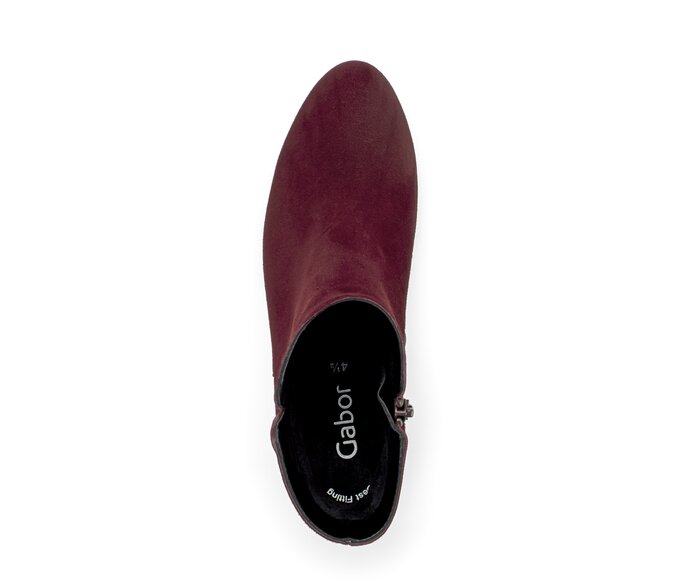 Gabor Damen  Elegante Stiefelette Rot - Rauleder