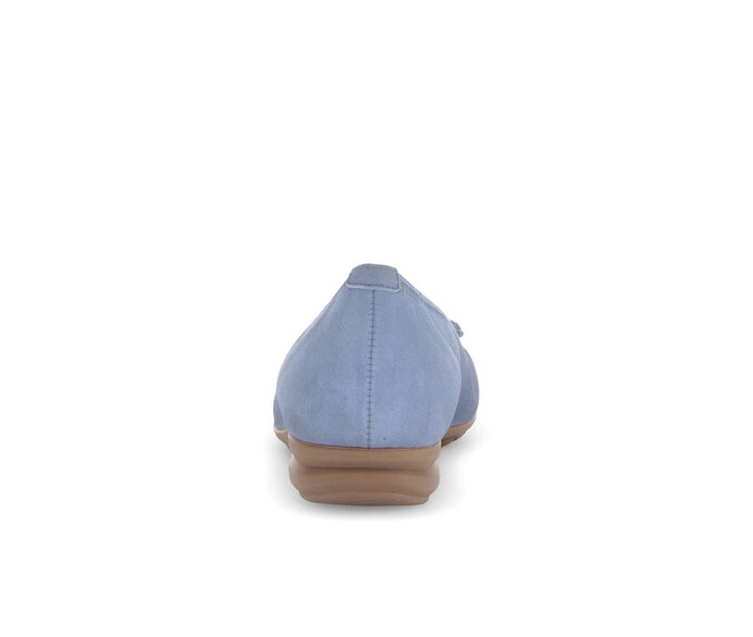 Gabor Damen  Sportliche Ballerina Blau - Rauleder