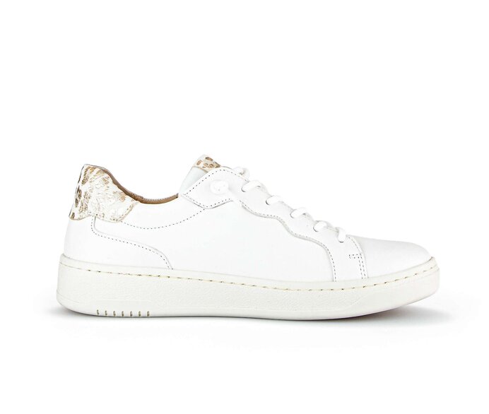 Gabor Damen  Sneaker Low Creme - Materialmix Leder