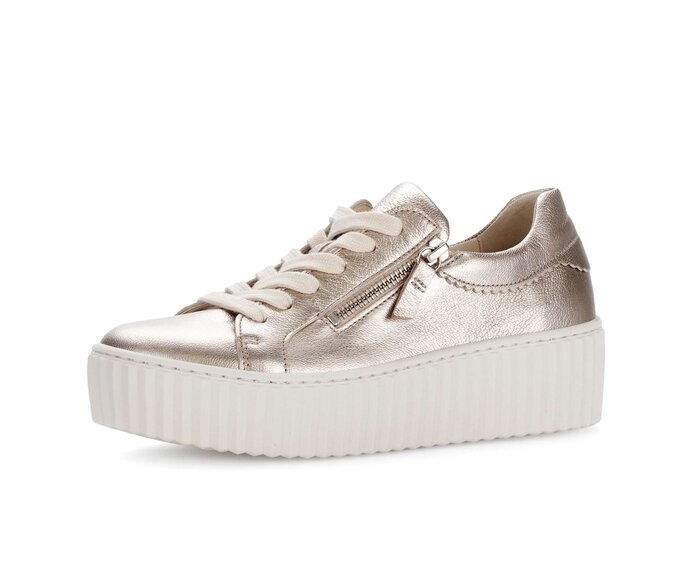 Gabor Damen  Sneaker Low Gold - Effektleder