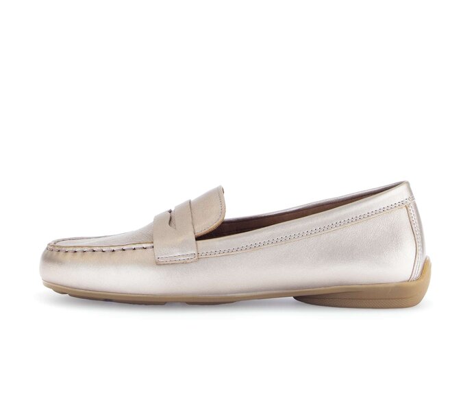 Gabor Damen Slipper Gold - Effektleder