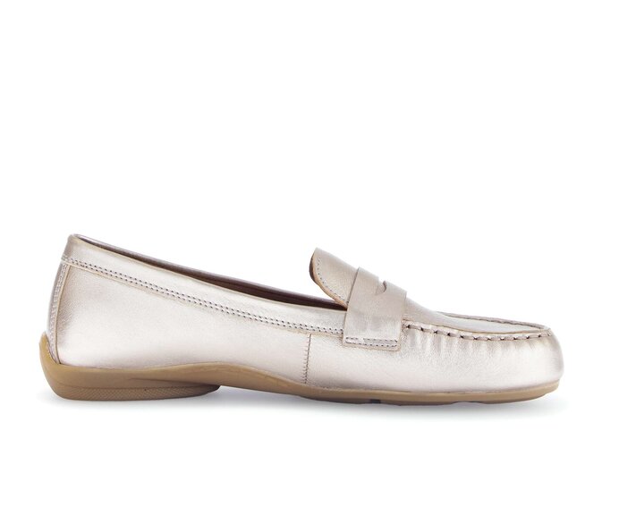 Gabor Damen  Slipper Gold - Effektleder