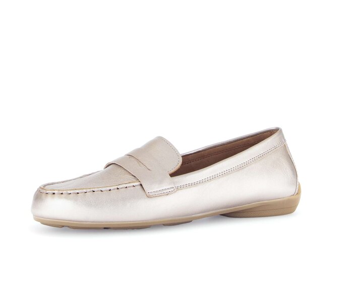 Gabor Damen  Slipper Gold - Effektleder