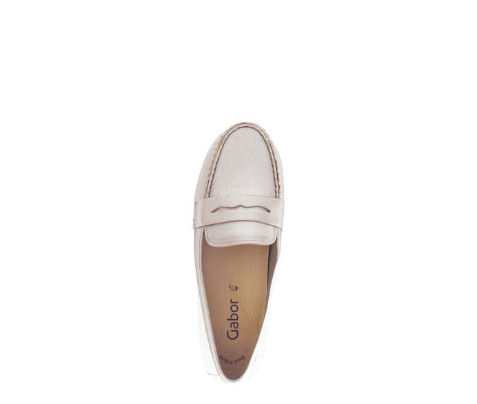 Gabor Damen  Slipper Gold - Effektleder