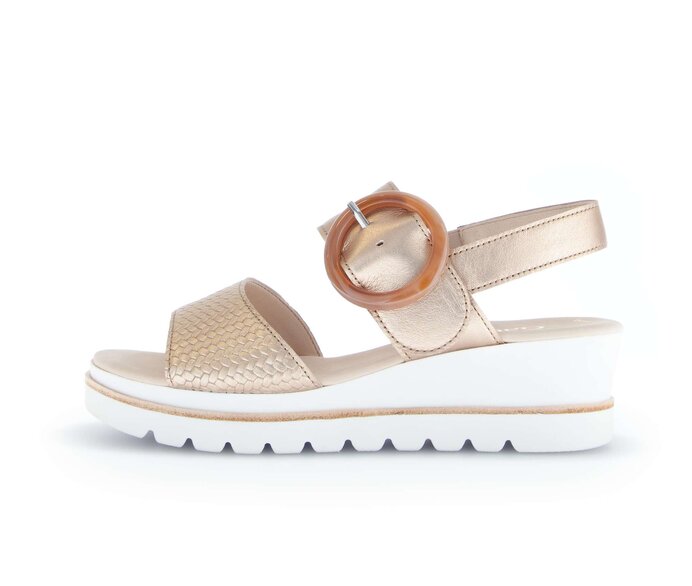 Gabor Damen Plateau Sandale Multicolour - Materialmix Leder