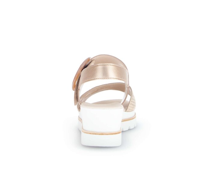 Gabor Damen  Plateau Sandale Multicolour - Materialmix Leder