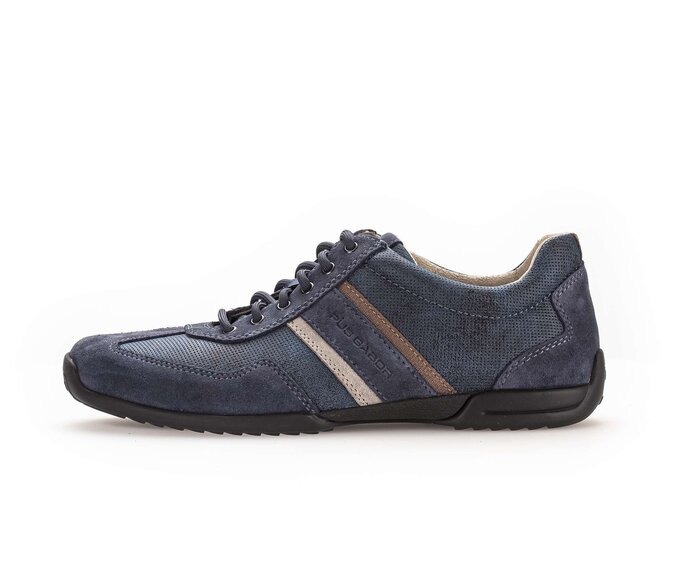 Pius Gabor Herren Sneaker Low Blau - Materialmix Leder/Lederimitat