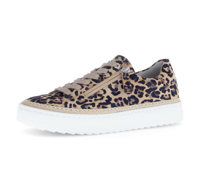 Gabor Damen  Sneaker Low Beige - Rauleder
