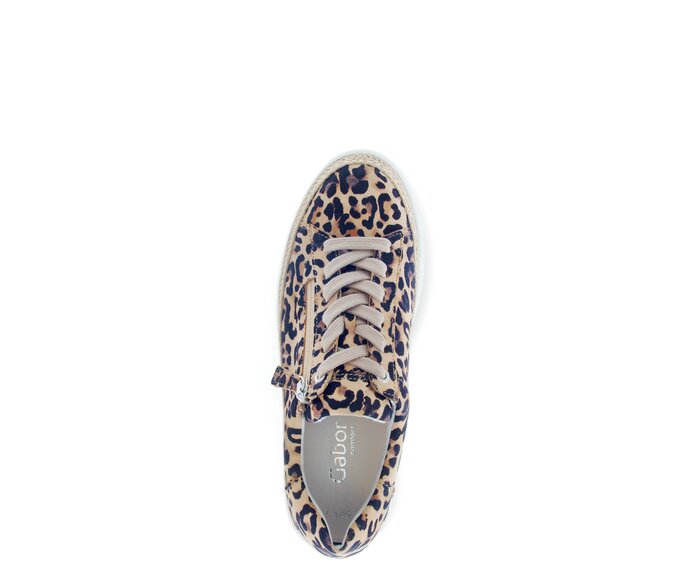 Gabor Damen  Sneaker Low Beige - Rauleder
