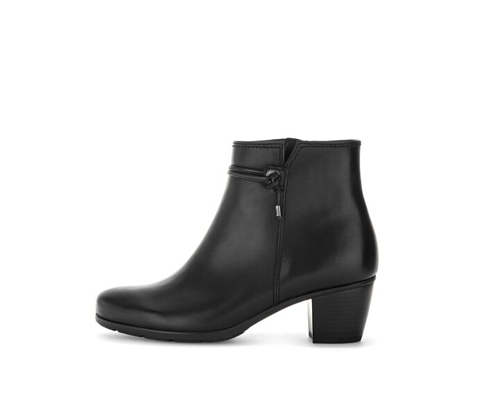 Gabor Damen Elegante Stiefelette Schwarz - Glattleder