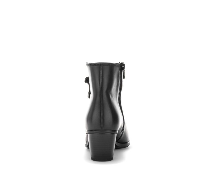 Gabor Damen  Elegante Stiefelette Schwarz - Glattleder