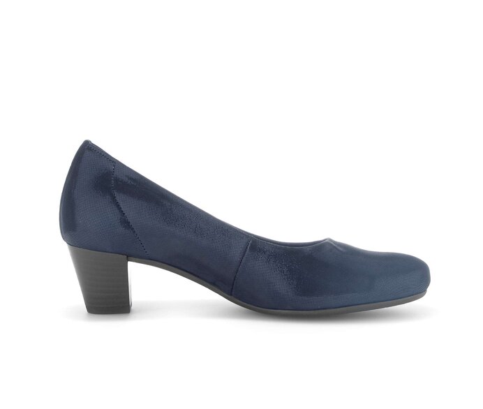 Gabor Damen  Eleganter Pumps Blau - Effektleder