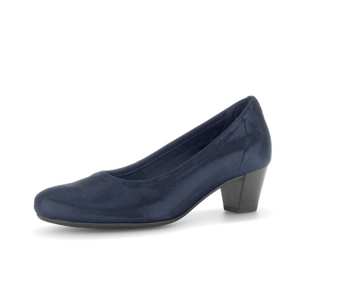 Gabor Damen  Eleganter Pumps Blau - Effektleder