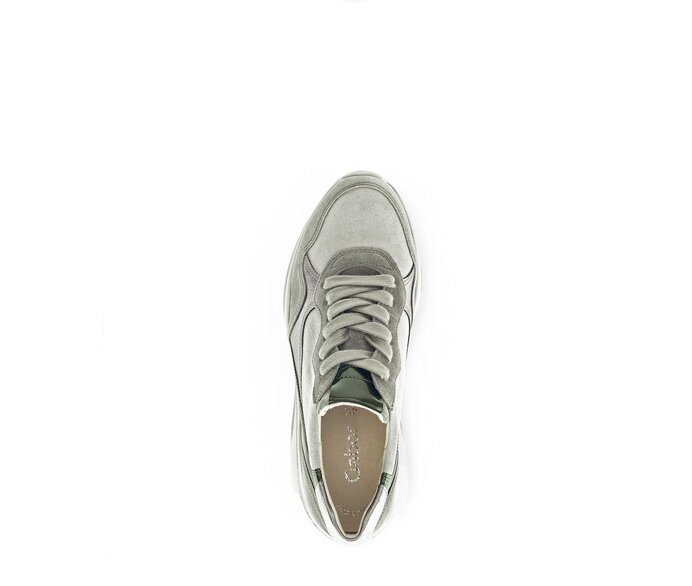Gabor Damen  Sneaker Low Grün - Materialmix Leder