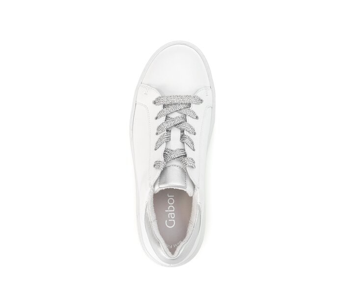 Gabor Damen  Sneaker Low Weiß - Glattleder