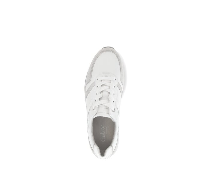 Gabor Damen  Sneaker Low Weiß - Glattleder