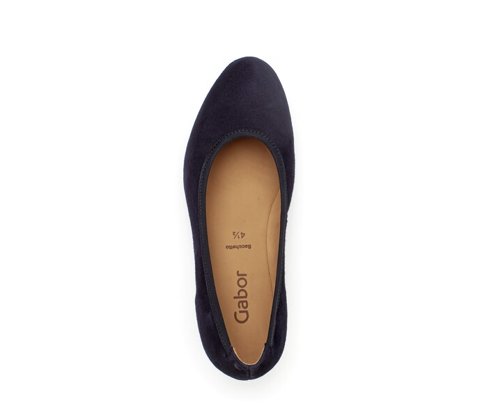 Gabor Damen  Keilpumps Blau - Rauleder