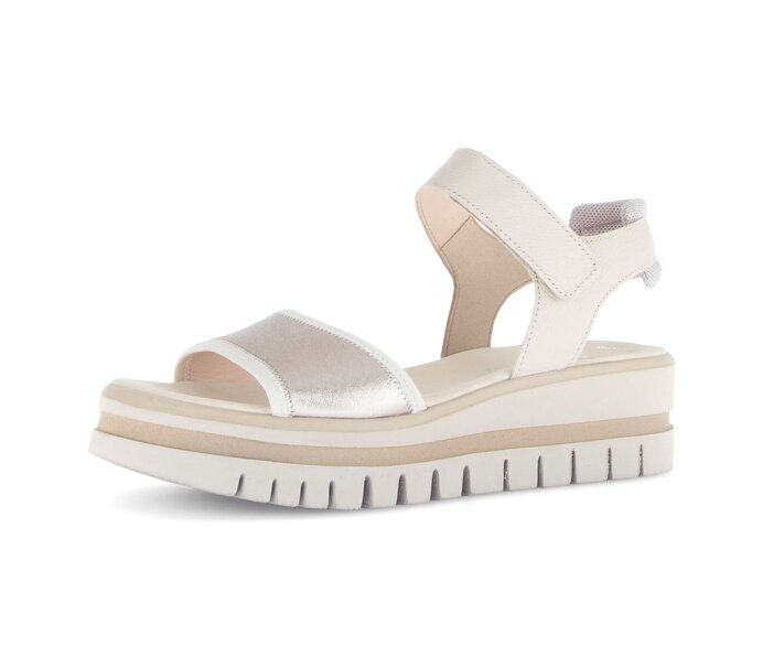 Gabor Damen  Plateau Sandale Multicolour - Materialmix Leder/Lederimitat