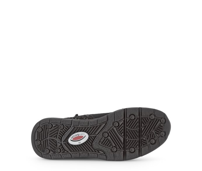 Gabor Damen  Sportliche Stiefelette Schwarz - Rauleder