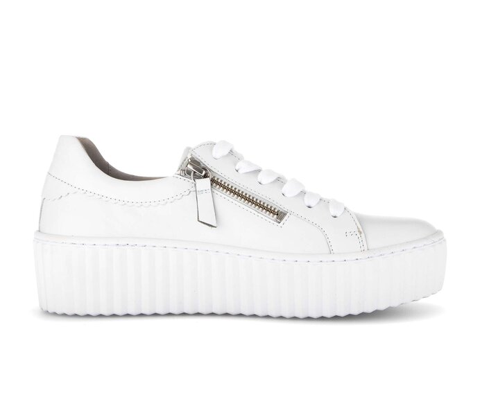 Gabor Damen  Sneaker Low Weiß - Glattleder