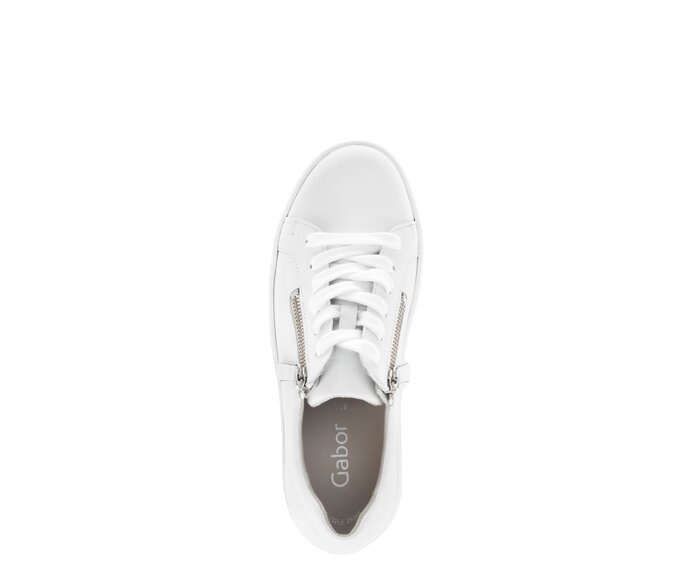 Gabor Damen  Sneaker Low Weiß - Glattleder