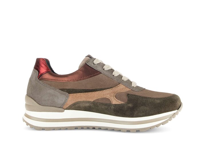Gabor Damen  Sneaker Low Multicolour - Materialmix Leder