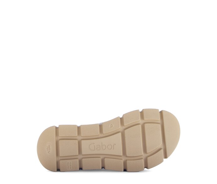 Gabor Damen  Plateau Sandale Creme - Glattleder
