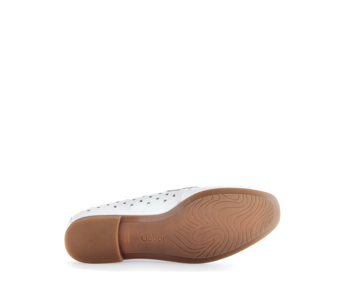 Gabor Damen  Slipper Weiß - Glattleder