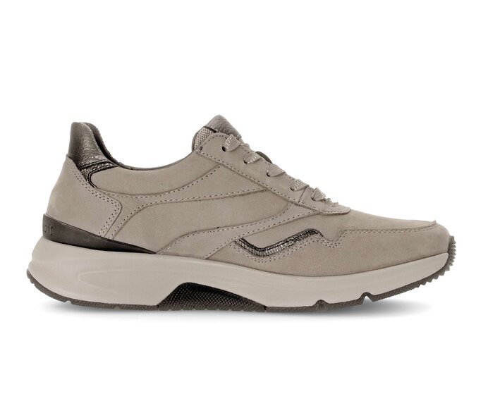 Gabor Damen  Sneaker Low Braun - Materialmix Leder