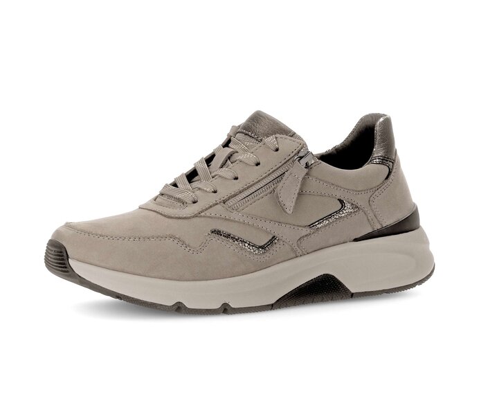 Gabor Damen  Sneaker Low Braun - Materialmix Leder