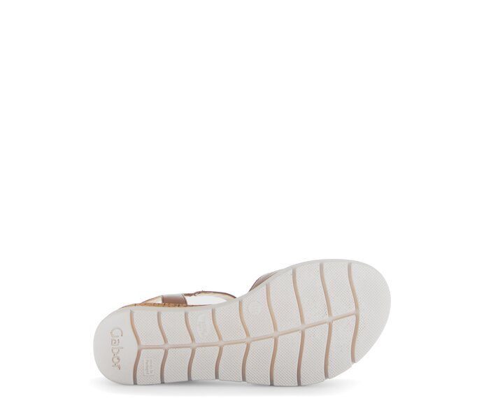 Gabor Damen  Riemchensandale Beige - Glattleder