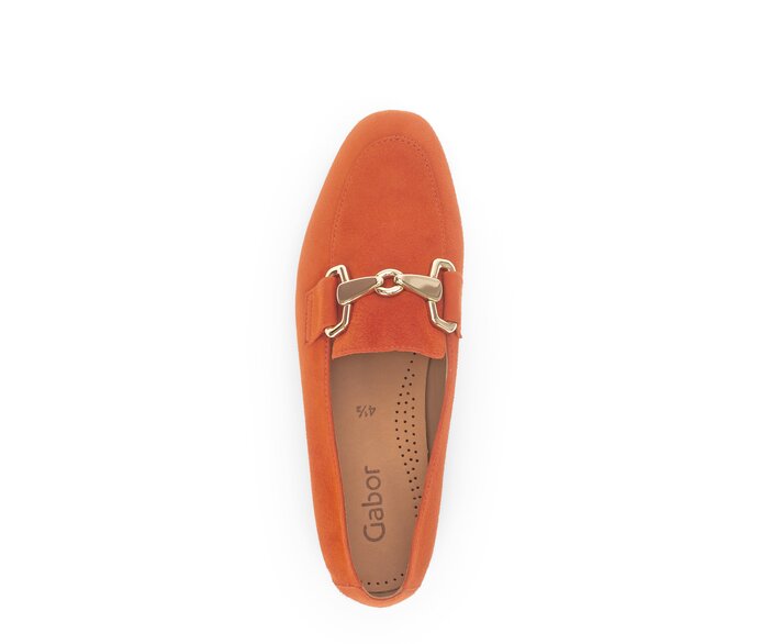 Gabor Damen  Slipper Orange - Rauleder