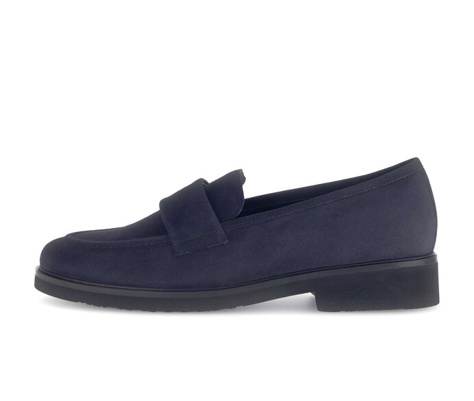 Gabor Damen Slipper Blau - Rauleder