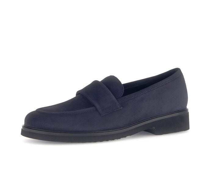 Gabor Damen  Slipper Blau - Rauleder