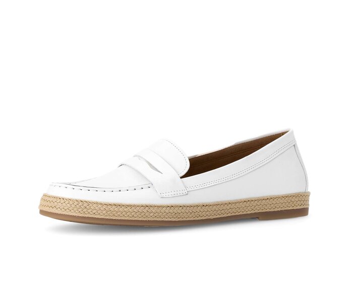 Gabor Damen  Slipper Weiß - Glattleder