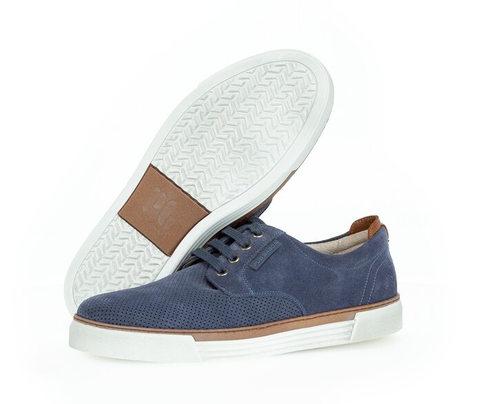 Pius Gabor Herren Sneaker Low Blau - Rauleder