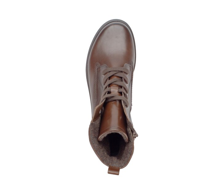 Gabor Damen  Schnürstiefelette Braun - Glattleder