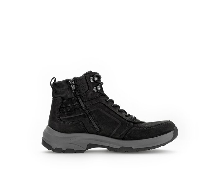 Pius Gabor Herren Sportlicher Stiefel Schwarz - Materialmix Leder/Textil