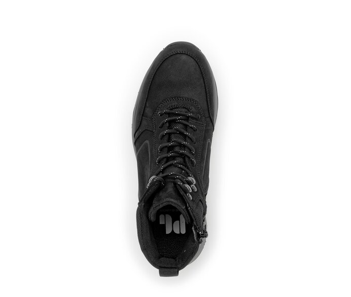 Pius Gabor Herren Sportlicher Stiefel Schwarz - Materialmix Leder/Textil