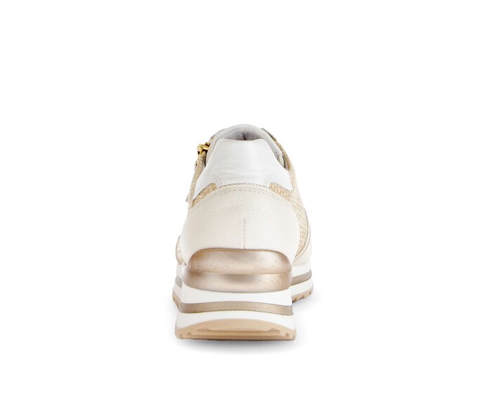 Gabor Damen  Sneaker Low Gold - Materialmix Leder